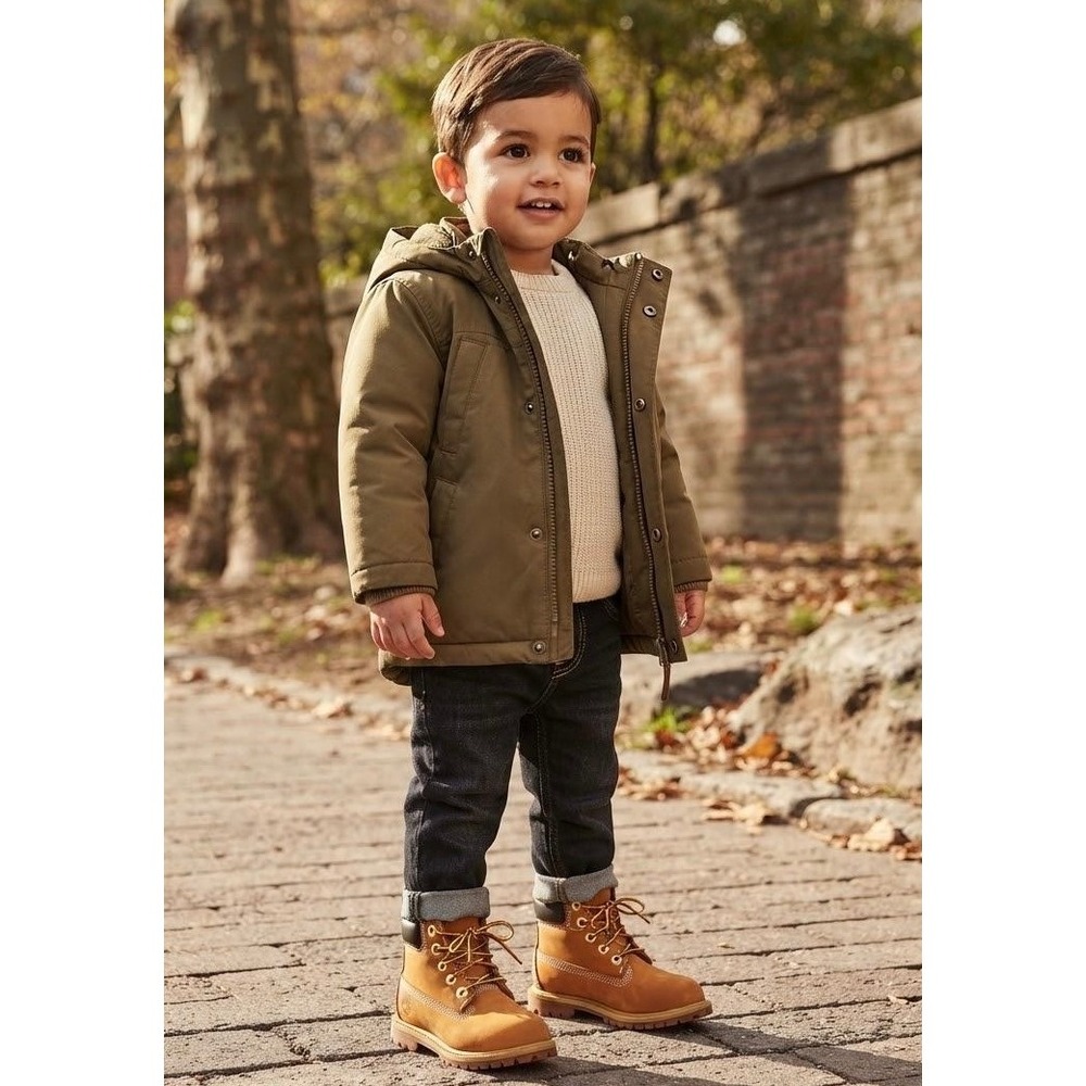 Timberland 6 Inch Premium Boot Toddler 10M Wheat Nubuck Waterproof Leather